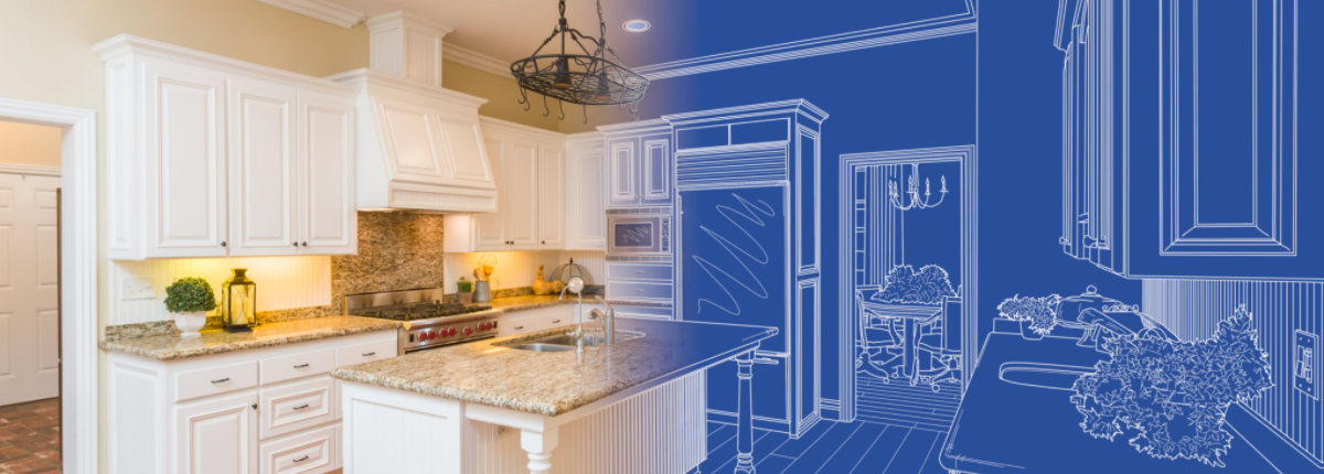 Kitchen design and blueprint